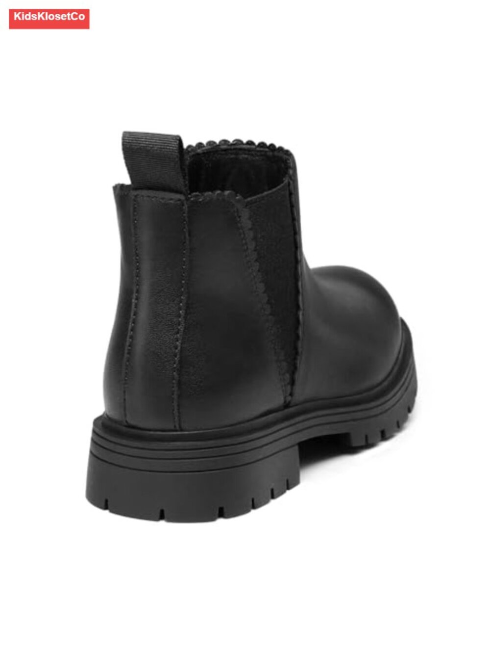 Girls Chelsea Ankle Boots Side Zipper Slip-Resistant Pull Tab Kids Boots - Picture 2 of 5